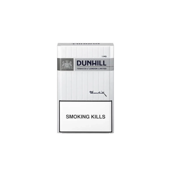 Dunhill White 1mg (ดันฮิล ขาว) บุหรี่/ซิการ์นำเข้า มวนคุณภาพ รสชาติชัด บรรจุภัณฑ์สมบูรณ์